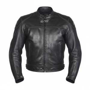 Frank Thomas Motorcycle Jacket Armor Leather Cafe Racer VTG Moto Womens US Small